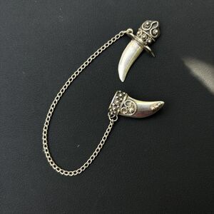 RARE Vintage AMBERLY 5th. Ave. Sterling Silver Sword Dagger Scabbard Brooch